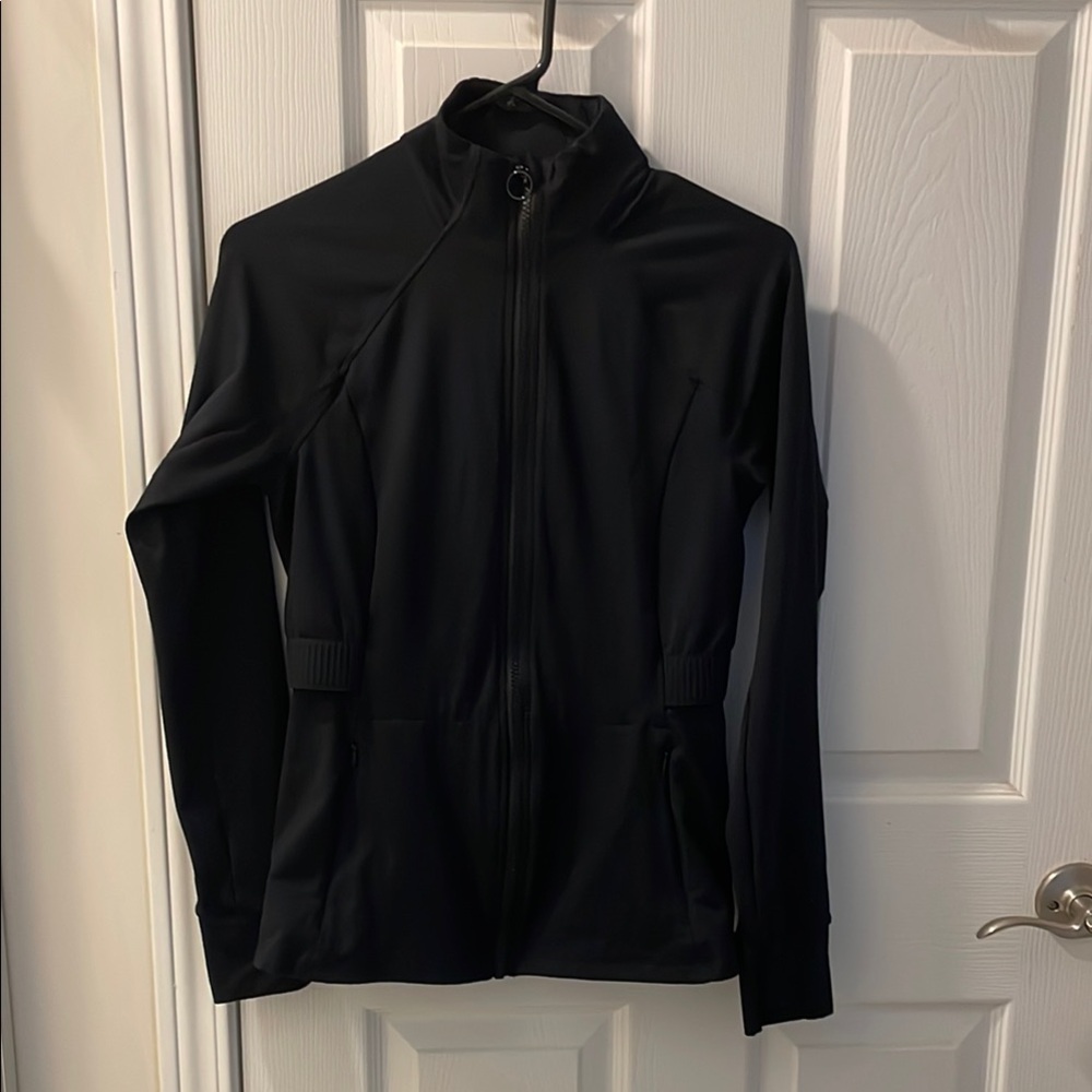 Fabletics, Cold Weather Black Jacket with Back Pocket